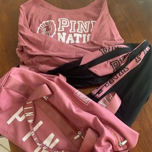 Pink Nation Victoria Secret matching set